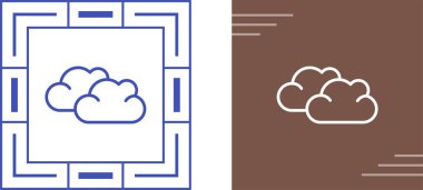 bulut Icons set, vektör çizim 