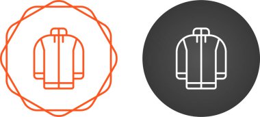 siyah ceket simgeleri beyaz arkaplanda izole edildi