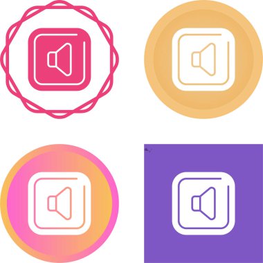 ses düğmesi simgeleri beyaz arkaplanda izole edildi