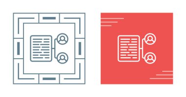 belge simgeleri ayarlandı, vektör illüstrasyonu basit tasarım