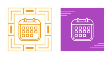 Takvim simgeleri vektör illüstrasyonunu ayarla 