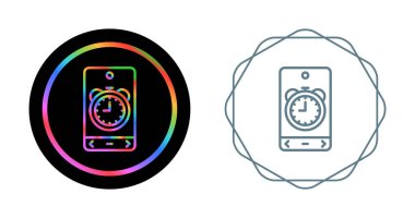 akıllı telefon simgeleri ayarlandı, vektör illüstrasyonu basit tasarım