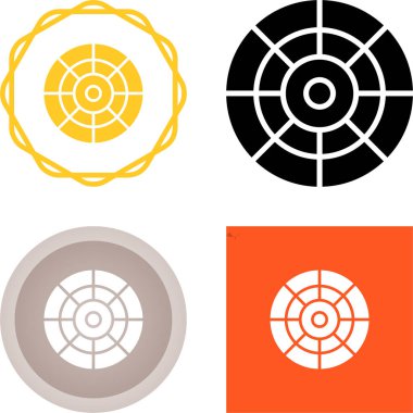 Beyaz arkaplan, vektör illüstrasyonunda Pantone simgeleri izole edildi