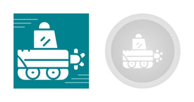 Traktör simgesi vektör çizimi 