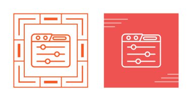 Farklı stillerde kaydırıcıları olan bir kontrol penceresini tasvir eden modern simgeler.