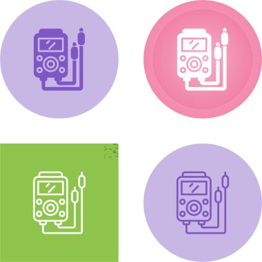 outlet test simgeleri ayarlandı, vektör illüstrasyonu