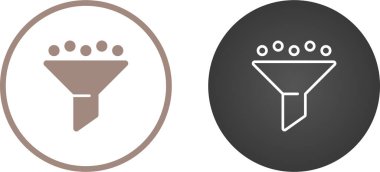 Filtre simgeleri. Web simgeleri basit resimleme     