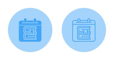 Olay planlama simgeleri. Yer imi simgeleriyle takvim anımsatıcı ayarlandı. Vektör illüstrasyonu