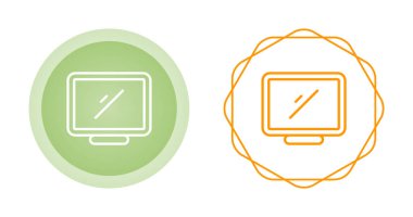 Bilgisayar web simgesi vektör illüstrasyonunu izle