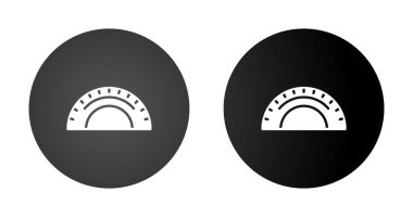 Kolay kullanım için zarif vektör simgeleri, açıölçer aracı