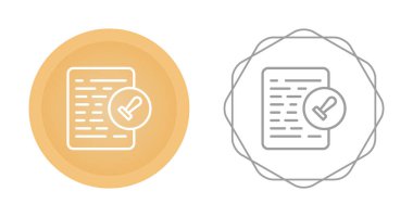 belge simgeleri ayarlandı, vektör illüstrasyonu basit tasarım