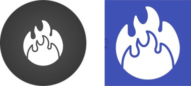 ateş simgeleri ayarlandı, vektör illüstrasyonu.