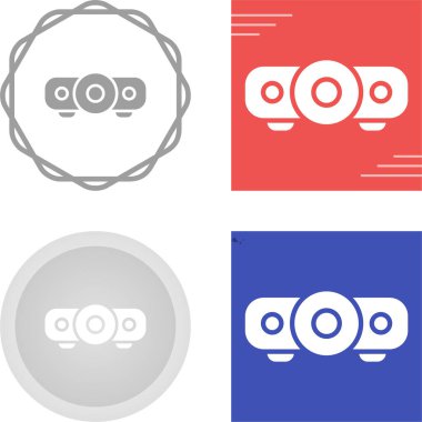 projektör ikon vektör illüstrasyon tasarımı