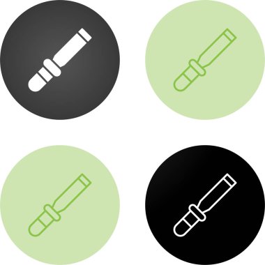 Keski simgeleri seti, vektör illüstrasyonu basit tasarım