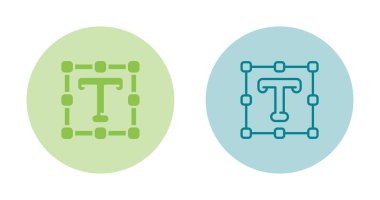 Metin Aracı simgeleri ayarlandı, vektör illüstrasyonu