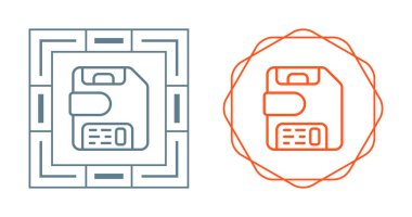 disk simgeleri seti, vektör illüstrasyonu basit tasarım