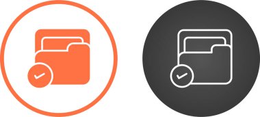 Belge Web simgesi vektör illüstrasyonunu kabul et