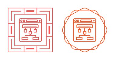 Web sitesi yapı simgesi vektör çizimi 