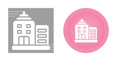 Bina simgeler ayarla, illüstrasyon vektör