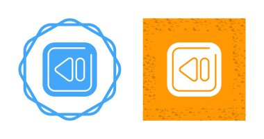 Kare Geri Sarma Simgeleri Ayarlandı, vektör illüstrasyonu