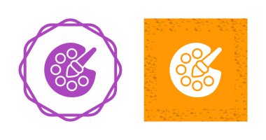 Sanatçı Paleti ve boya fırçası simgeleri, vektör illüstrasyonu    