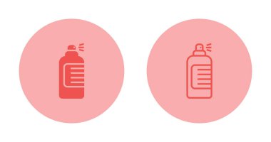 Dijital kullanım için ince çizgi simgeleri - sprey şişeleri