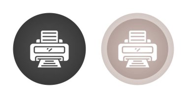 Yazıcı simgesinin vektör illüstrasyonu