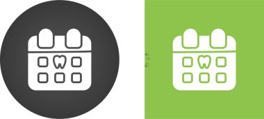 Takvim simgeleri ayarlandı, vektör illüstrasyonu basit tasarım