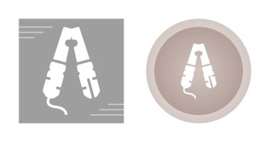 Kablo Crimper simgeleri seti, vektör illüstrasyonu basit tasarım