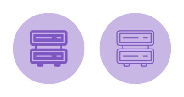 beyaz arkaplanda izole edilmiş bilgisayar sunucuları simgeleri, vektör illüstrasyonu    