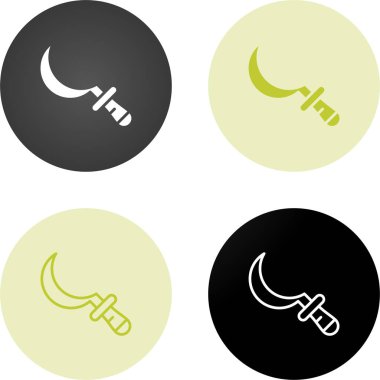 Orak ağ simgesi vektör illüstrasyonu