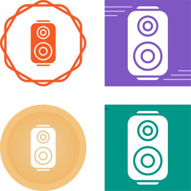 Konuşmacı. Web simgesi basit illüstrasyon seti 