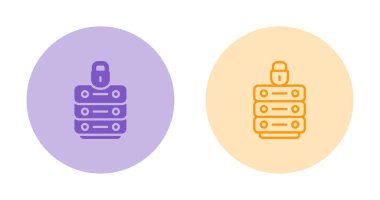 Veri Gizliliği simgeleri ayarlandı, vektör illüstrasyonu basit tasarım