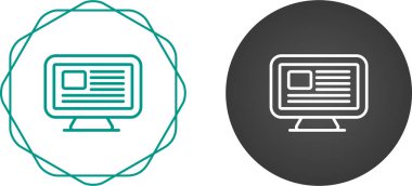 Bilgisayar izleme simgeleri, vektör illüstrasyonu