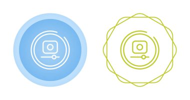 video kaydı simgesi vektör çizimi 