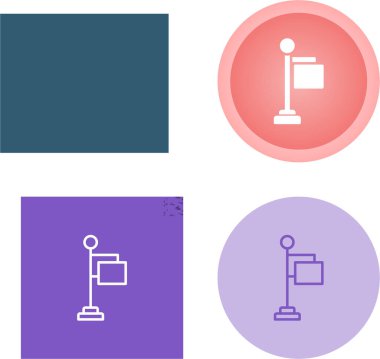 Flag icons set, vector illustration