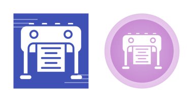 Yazıcı simgeleri beyaz arkaplanda izole edildi.