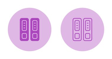 Plastik klasör simgesi. Web tasarımı için plastik dizin vektör simgesinin düz çizimi