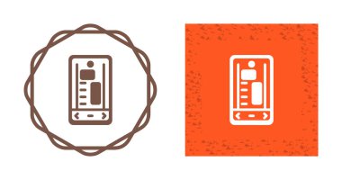 Beyaz arkaplanda akıllı telefon simgeleri seti, vektör illüstrasyonu   