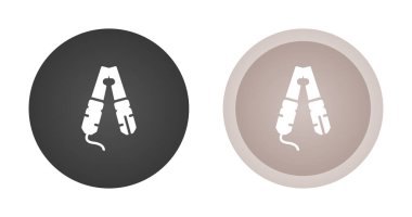 Kablo Crimper simgeleri seti, vektör illüstrasyonu basit tasarım