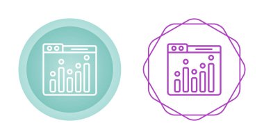 Kontrol paneli yönetim çizgisi simgesi. Basit taslak biçimi. Kullanıcı paneli şablonu, veri analizi, ajans, grafik, iş doğrusal işareti. Vektör illüstrasyonu beyaz arkaplanda izole edildi