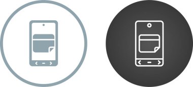 akıllı telefon simgeleri ayarlandı, vektör illüstrasyonu basit tasarım