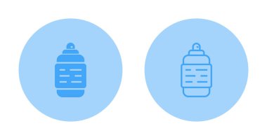 bebek maması şişesi simgeleri ayarlandı, basit vektör illüstrasyonu