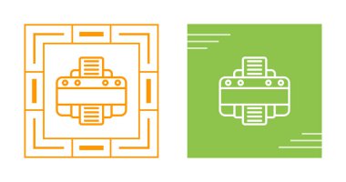 Yazıcı simgeleri, basit vektör tasarımı 