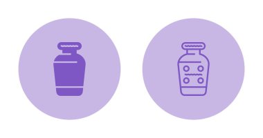 Beyaz arkaplanda izole vazo simgeleri kümesi, vektör illüstrasyonu 