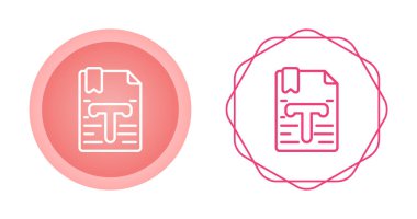 Çok yönlü vektör simgesi seti - metin belgesi