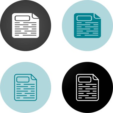 uygulamalar veya web sayfası için uygun kağıt boş simgeleri 