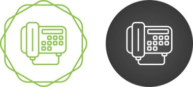 faks simgesi vektör çizimi tasarımı