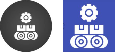 Üretim simgeleri ayarlandı, vektör illüstrasyonu