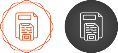 Kağıt belge simgesi. İzole edilmiş sembol. Beyaz arkaplanda vektör illüstrasyonu.